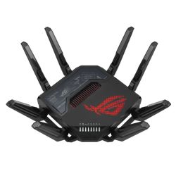 Asus (ROG Rapture GT-BE98) BE25000 Quad-Band Wi-Fi 7 Gaming Router, 2x 10G Ports, 2.5G WAN, Game Acceleration, AiMesh, RGB Lighting Asus (ROG Rapture GT-BE98) BE25000 Quad-Band Wi-Fi 7 Gaming Router, 2x 10G Ports, 2.5G WAN, Game Acceleration, AiMesh, RGB Lighting